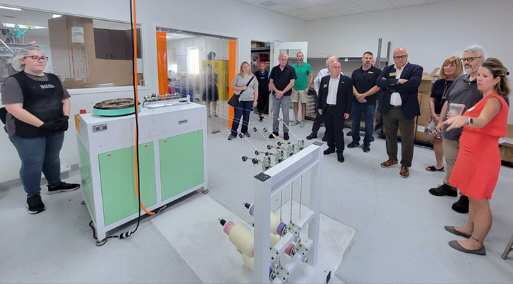 Dr. Cavalier and other visit Radius Corporation, Kutztown PA