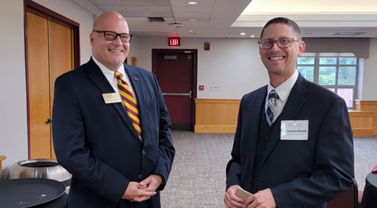 Dr. Cavalier with Berks County school leader