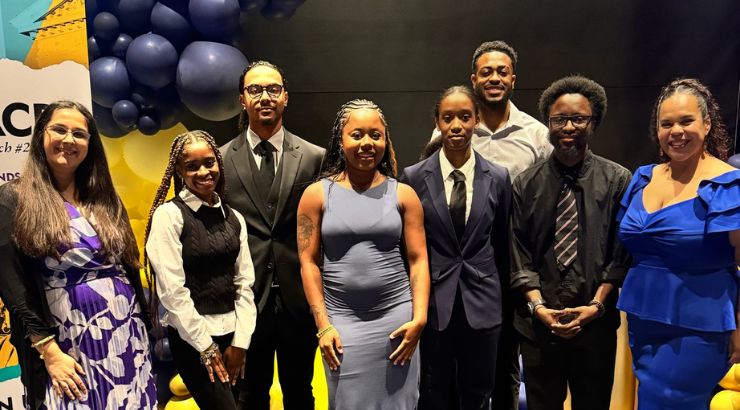 Staff and students at NAACP Freedom Fund Gala