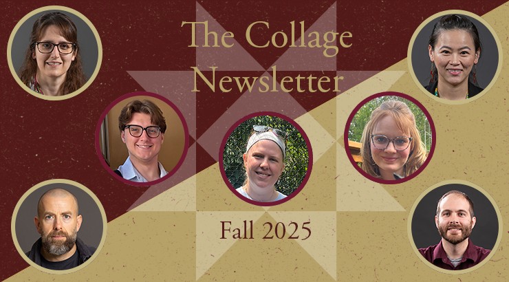 The Collage Newsletter, with photos of people