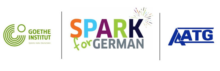 Logos for AATG, SPARK and Goethe