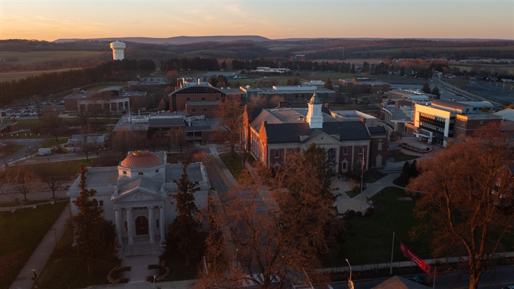 Aerial view campus