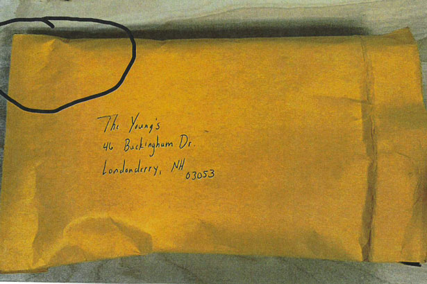 Photo of an envelope without a return address