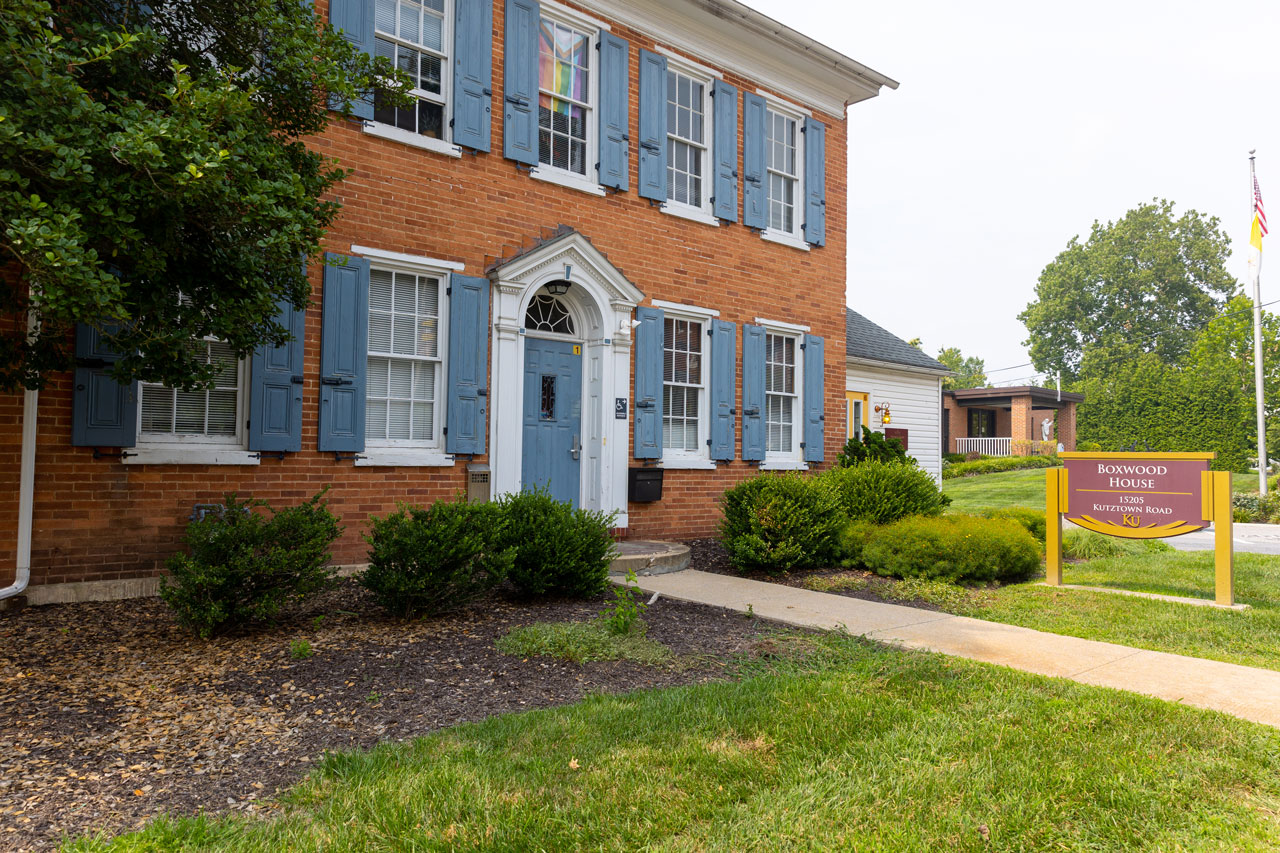 exterior view of Boxwood house.