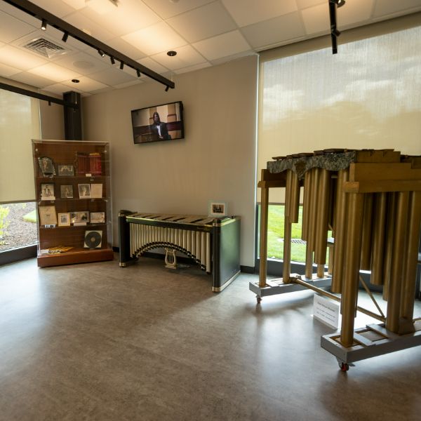 classroom of the wells-rapp center with various instruments