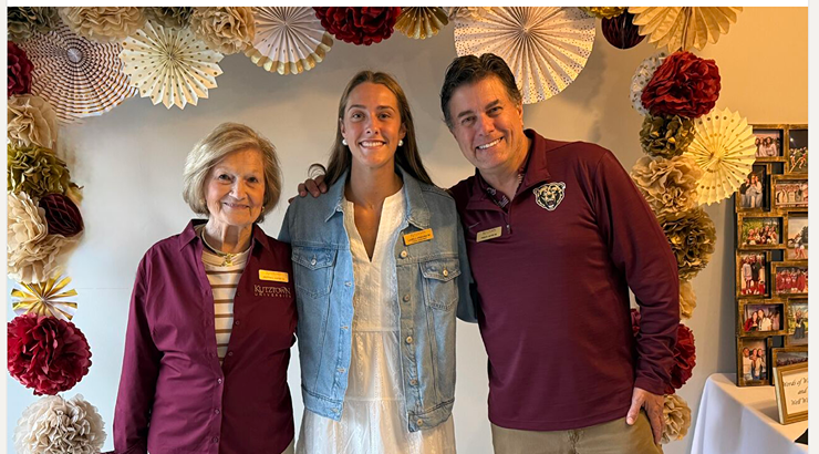 Martha Hafer, Fred Hafer, and Laura J. Crocona ’30