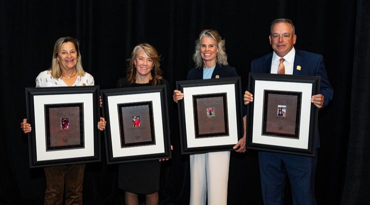 Judy Lawes at NFCA Hall of Fame induction